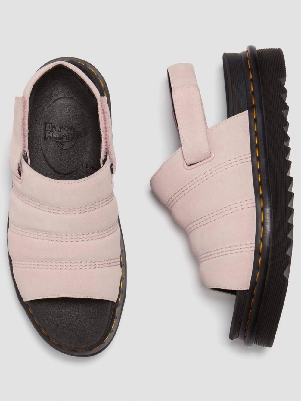 Dr. Martens  KOLE Suede Sandals  Pale Pink-Suede Women’s Size US 10 M